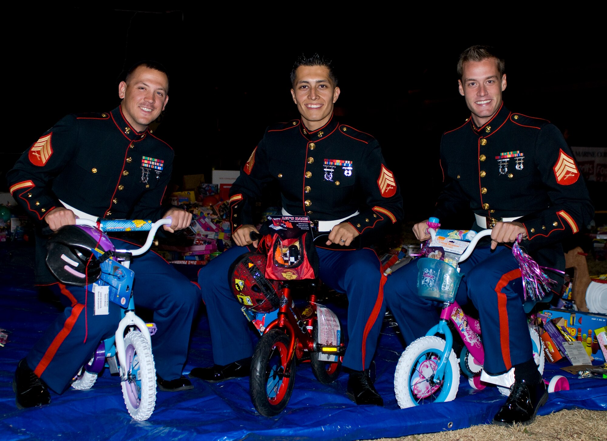 The local Marine Toys for Tots collected more than 13,000 toys for emerald coast children last year.  Marines of the Marine Fighter Attack Training Squadron 501 and Navy EOD school are collecting toys again this year.  (Courtesy photo)