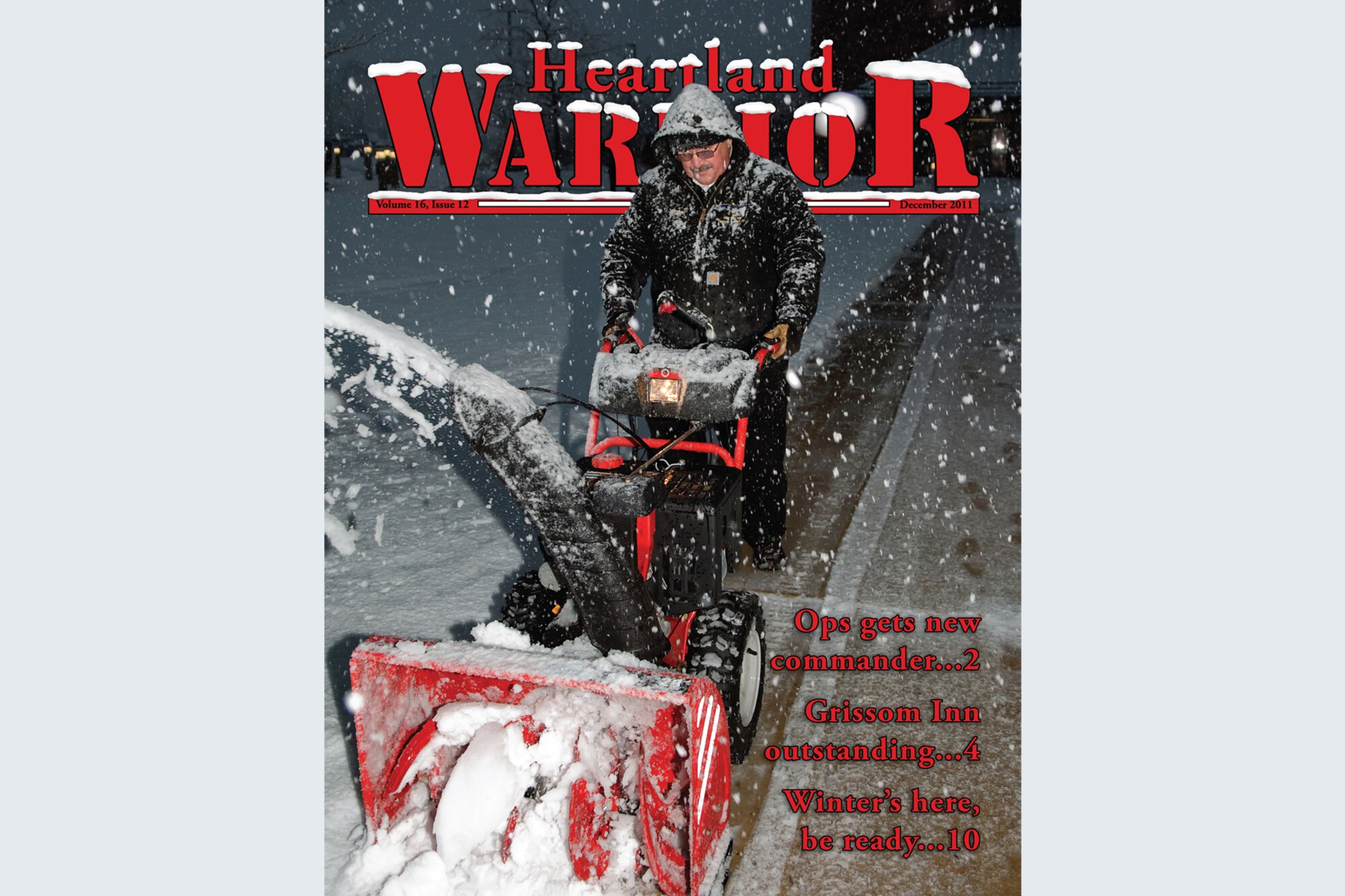 GRISSOM AIR RESERVE BASE, Ind. -- The Heartland Warrior is the official E-paper of the 434th Air Refueling Wing at Grissom ARB. The December issue contains 12 pages of news, photos and information. (U.S. Air Force graphic)