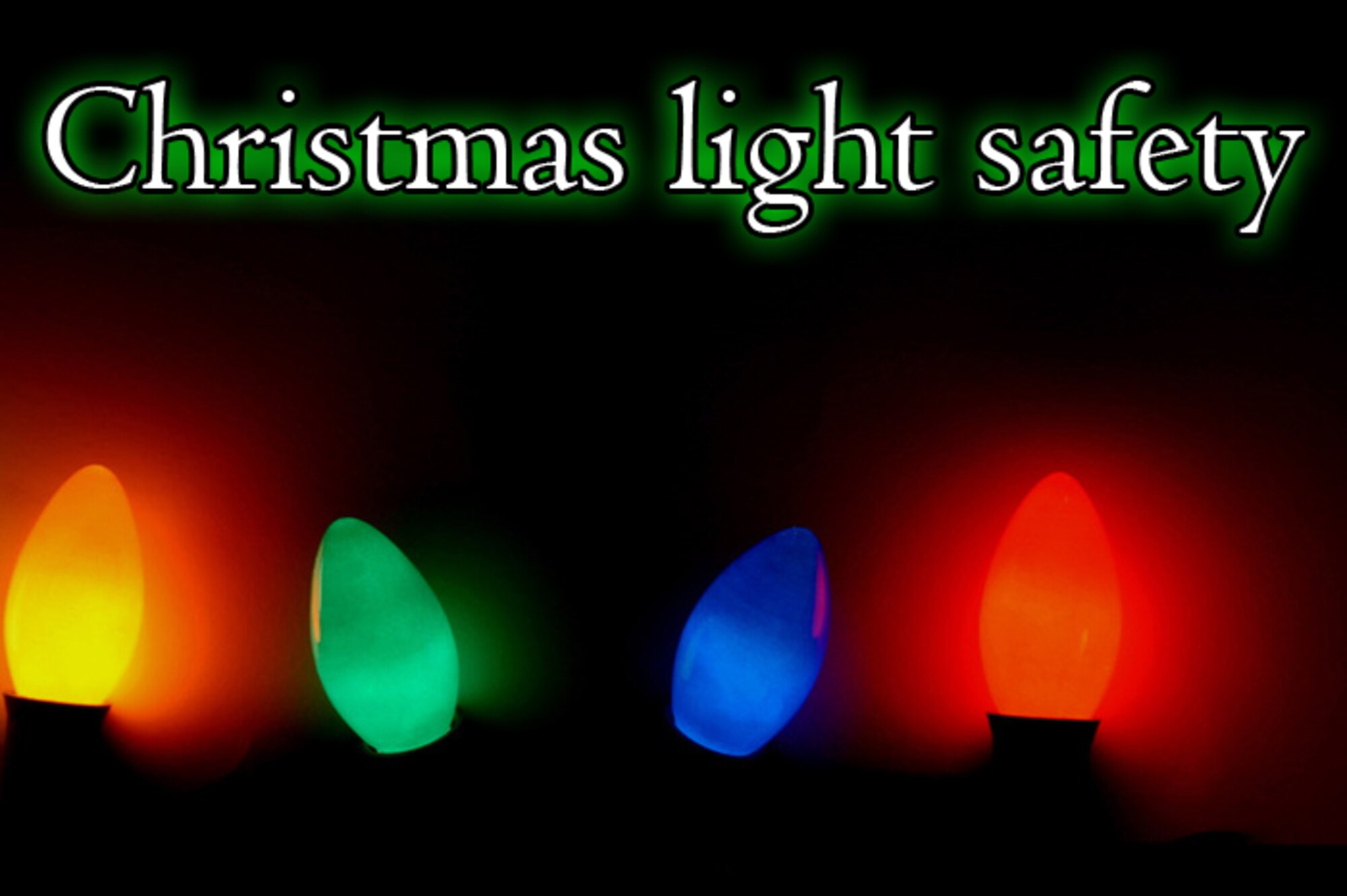 Christmas light safety.