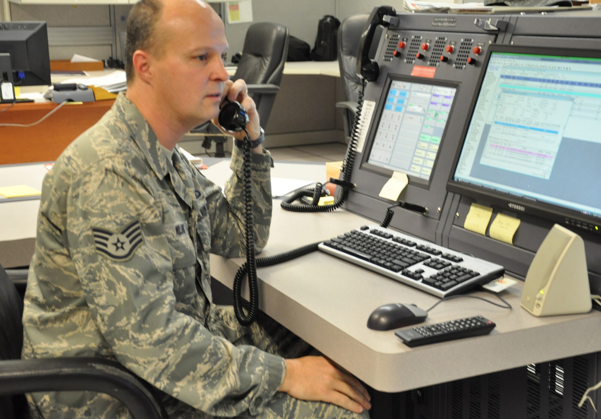 WRIGHT-PATTERSON AIR FORCE BASE, Ohio - Staff Sgt. Franklin Williams, 445th Airlift Wing Command Post controller, is the December Spotlight performer. (U.S. Air Force photo/Stacy Vaughn)