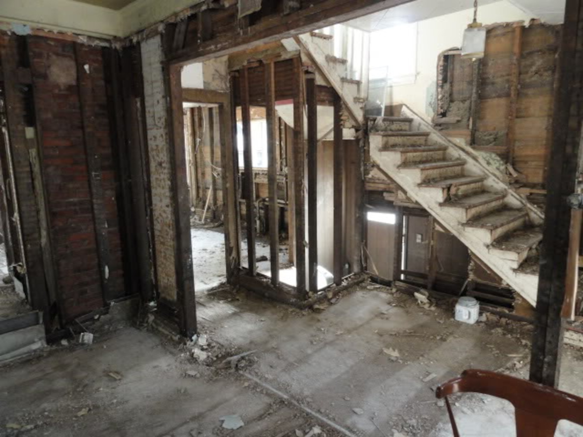 MINOT AIR FORCE BASE, N.D. -- Airmen impacted by the historic Souris River Flood this summer have had a lot of work to do to fix up their homes. Airmen affected had the opportunity to have specialists from the 5th CES assess their homes and recommend repairs to winterize their houses in time for the cold temperatures. (Courtesy photo)