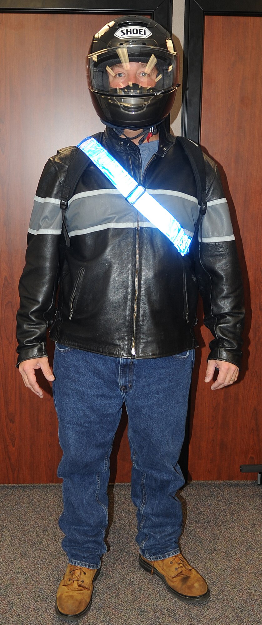 There are significant changes in the requirements for operating a motorcycle on base. The 4 SFS urges all motorcycle riders to read SJAFBI 31-218, paragraphs 4.2.3. through 4.2.3.4.5. to view changes applicable to motorcycle riders. This photo is an example of incorrect motorcycle personal protective equipment. (4th Fighter Wing Public Affairs courtesy photo)

