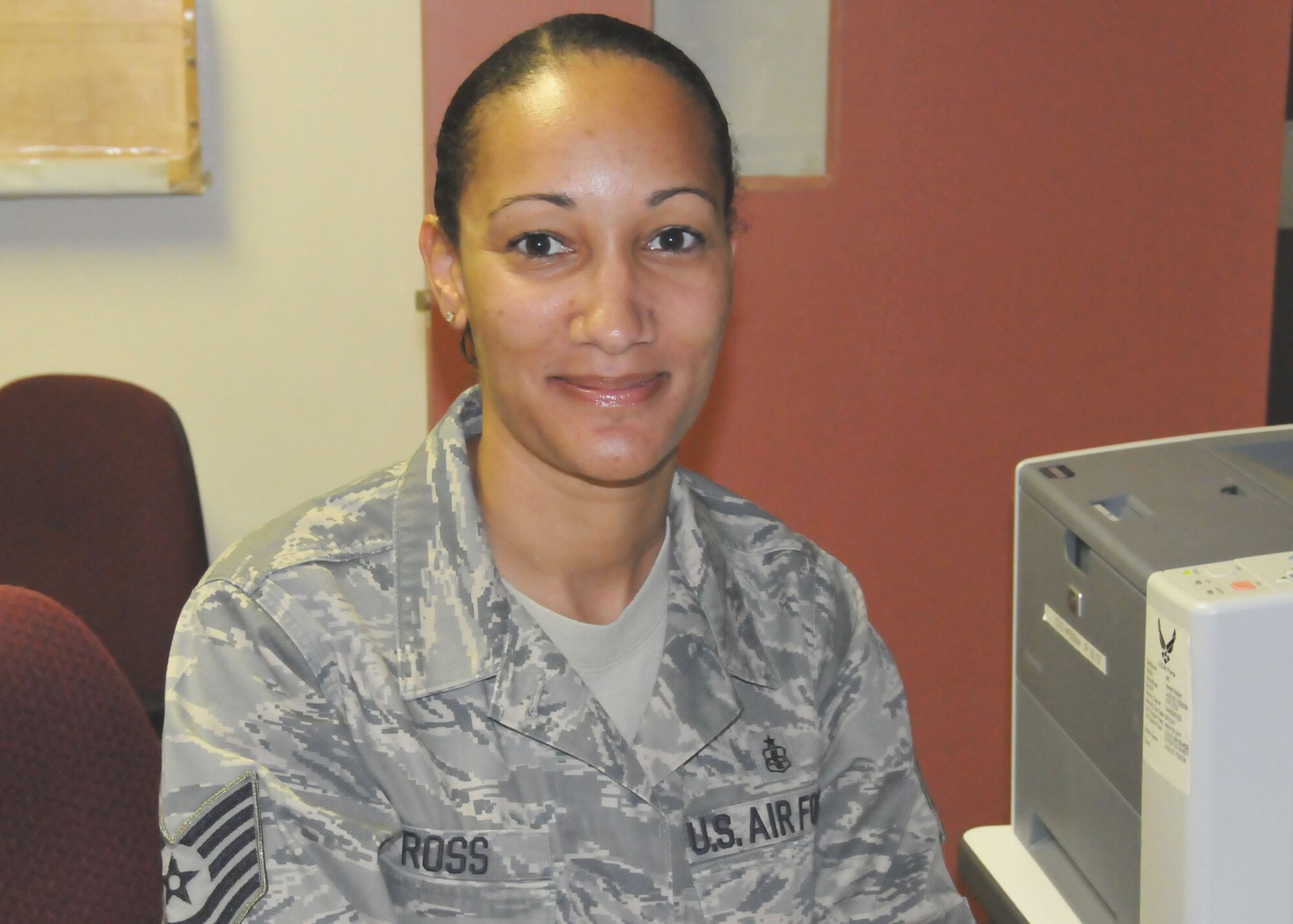 TRAVIS AIR FORCE BASE, Calif. -- Tech. Sgt. Tranada Ross, 349th Aerospace Medicine Squadron. (U.S. Air Force photo/Master Sgt. Robert Wade) 
