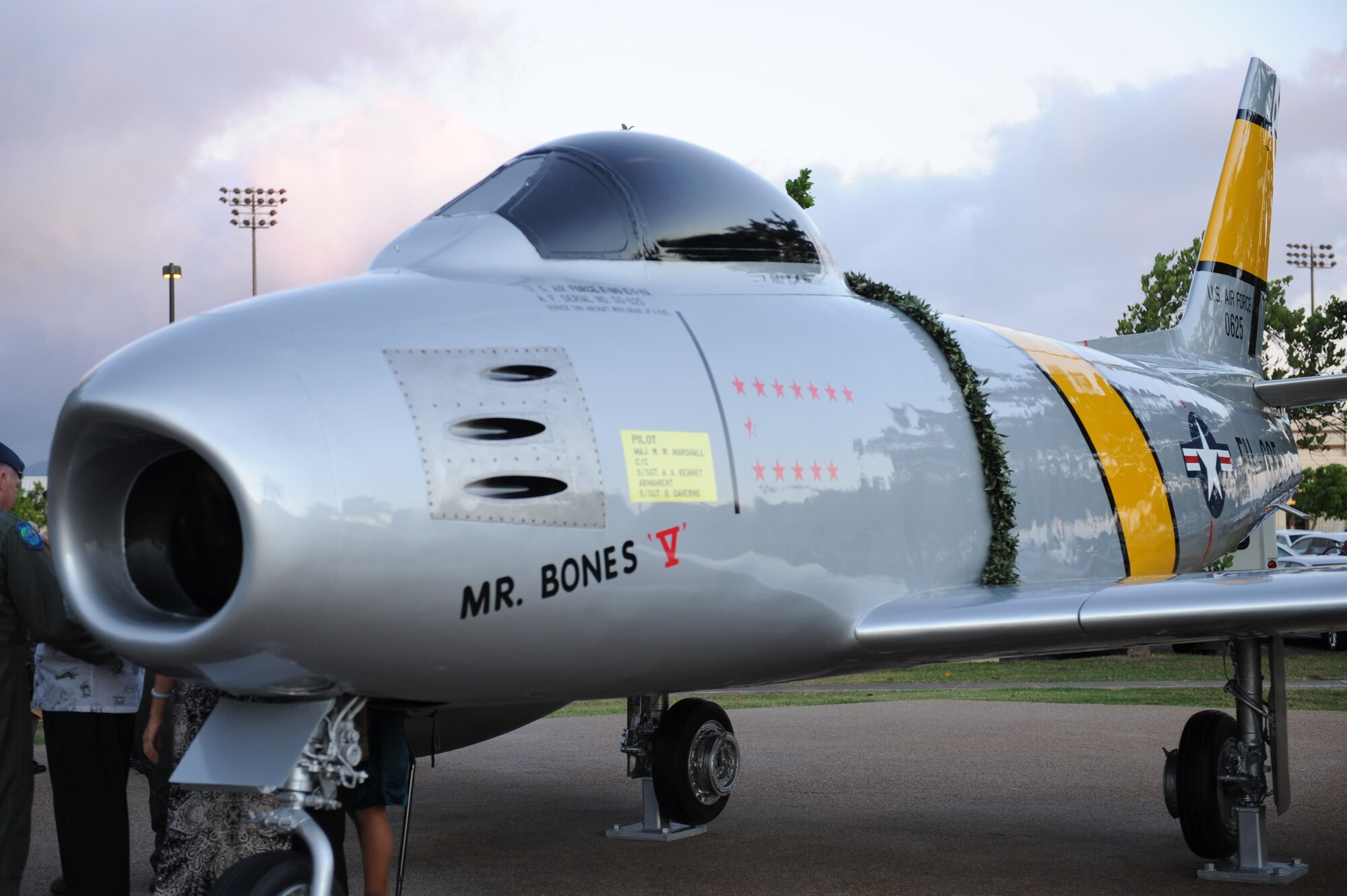 Static F-86 display dedicated to Korean War ace > Pacific Air Forces ...