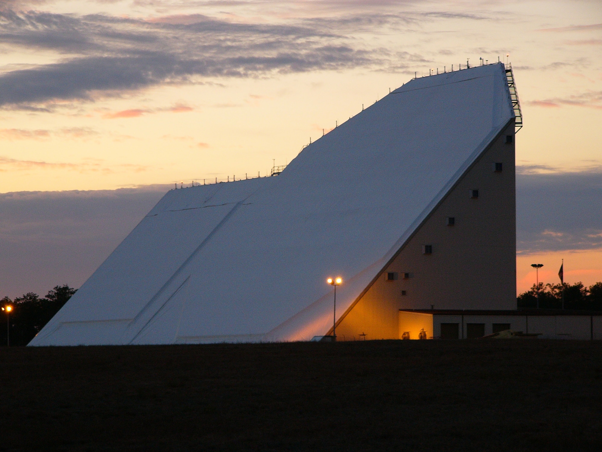 The 10-story radar, operated by the 20th Space Control Squadron on Eglin Air Force Base, Fla., tracks more than 22,000 orbiting satellites. The 20th SPCS is one of the 21st Space Wing’s many geographically separated units, dominating the high ground for America and its allies. (U.S. Air Force photo)