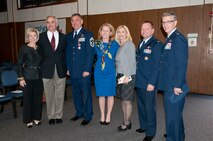 JOINT BASE ANDREWS, Md. -- The 459th Air Refueling Wing held a retirement ceremony for Command Chief Master Sgt. Clifford Van Yahres during the Unit Training Assembly here Dec. 3, 2011. Chief Van Yahres retired from the Air Force Reserve after 33 years of military service. His retirement ceremony was presided over by Col. (Ret.) Giordano McMullen, former commander of the 514th Airlift Mobility Wing, Joint Base McGuire-Dix-Lakehurst, N.J.. Chief Van Yahres served as command chief of the 913th Airlift Wing, Willow Grove Air Reserve Station, Pa., while Colonel McMullen was a commander there. (U.S. Air Force photo/Senior Airman Amber Russell)