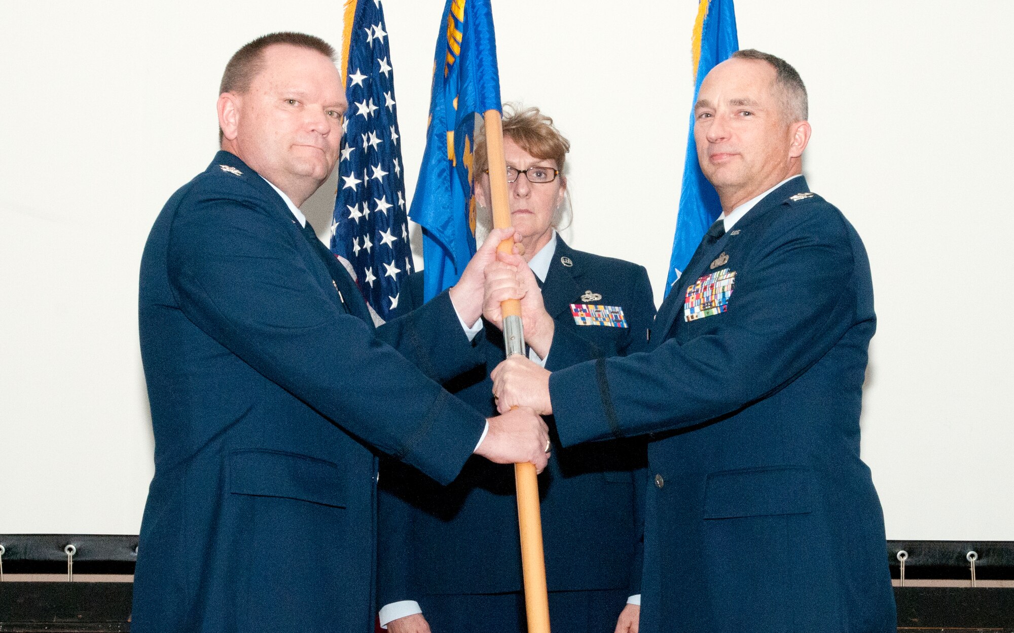 JOINT BASE ANDREWS, Md. -- The 459th Mission Support Group held an assumption of command ceremony for Col. Scott S. Russell here Dec. 3, 2011. Colonel Russell takes command of the 459th MSG after serving as Reserve Advisor and Director of Reserve Affairs, Headquarters, Air Force Office of Special Investigations, Joint Base Andrews, Md. (U.S. Air Force photo/Tech. Sgt. Steve Lewis)