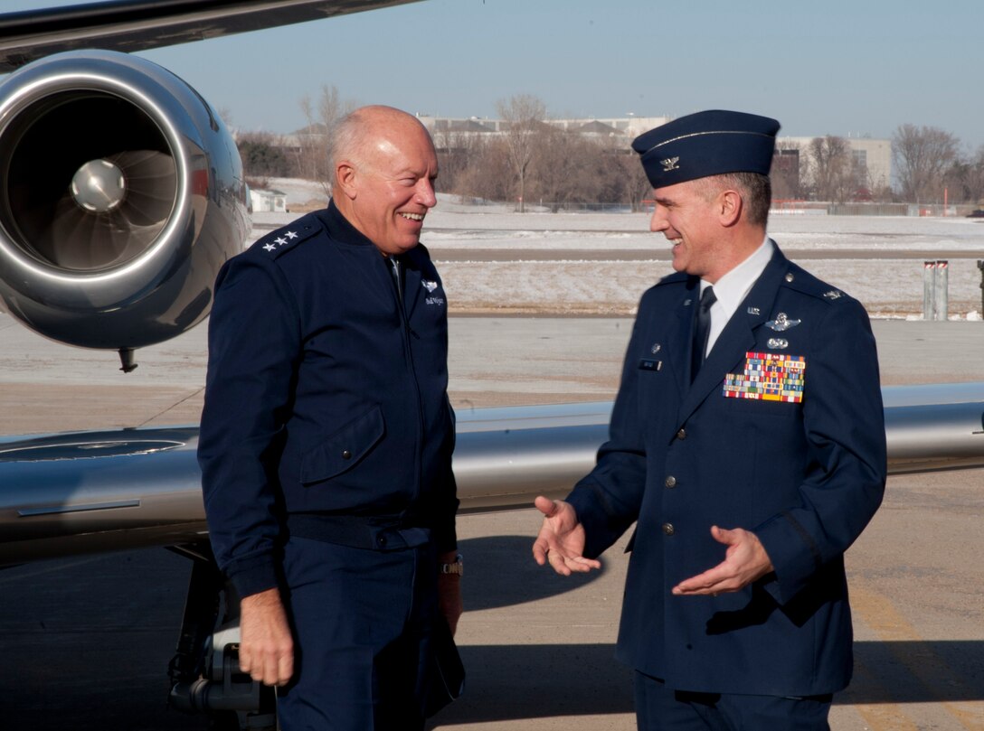 The 133rd Airlift Wing recognized outstanding achievements during the 2011 Recognition Ceremony Dec. 10, 2011, featuring director of the Air National Guard Lt. Gen. Harry M. Wyatt, III. He joined Maj. Gen. Rick Nash, adjutant general of the Minnesota National Guard, and Col. Greg Haase, commander of the 133rd Airlift Wing in the official party at the Wing awards ceremony. Over 1,000 Airmen, family and friend gathered in the North Hangar at the St. Paul Air National Guard base to celebrate the Outstanding Airmen of the Year and other award winners from the past twelve months. U.S. Air Force photo by Tech. Sgt. Erik Gudmundson (released)