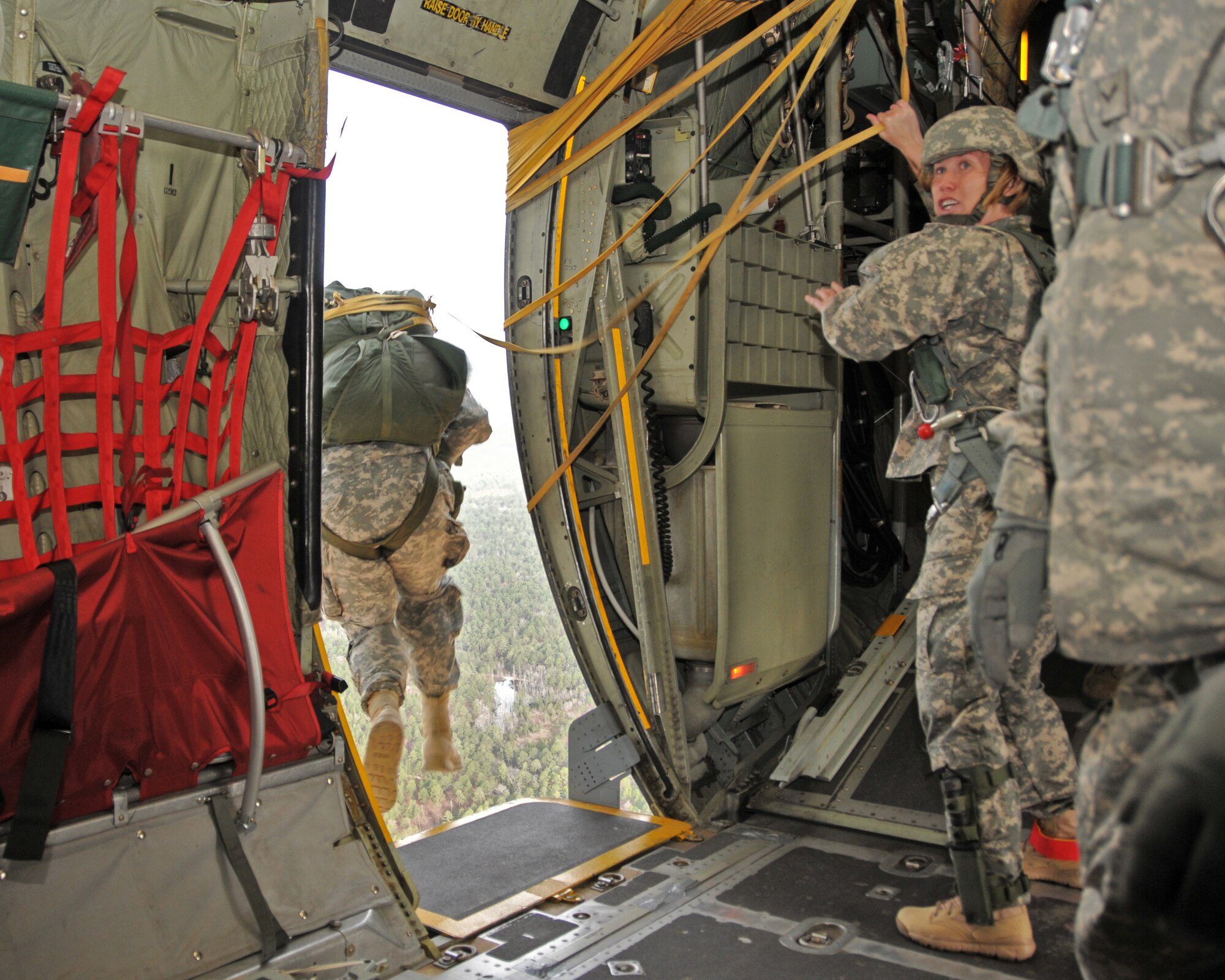 The 914th Airlift Wing participates in the annual Operation Toy Drop December 10, 2011, Fort Bragg, NC. Operation Toy Drop is a week-long project where Fort Bragg's paratroopers donate toys to be distributed to local children in need. (U.S. Air Force photo by Tech. Sgt. Joseph McKee)