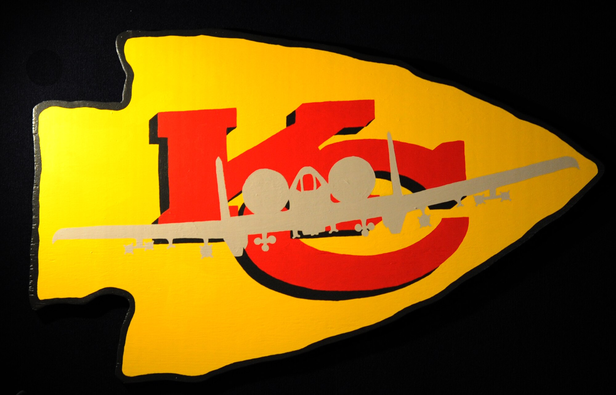 The 442nd Fighter Wing has adopted the arrowhead logo to represent the wing. The logo combines that of the Kansas City Chiefs and the A-10 Thunderbolt II. The KC Chiefs is a National Football League team that is making a web episode about the 442nd Fighter Wing for their internet-based show, Chiefs Kingdom. The 442nd Fighter Wing is an A-10 Thunderbolt II Air Force Reserve unit at Whiteman Air Force Base, Mo. (U.S. Air Force photo/Staff Sgt. Danielle Wolf)