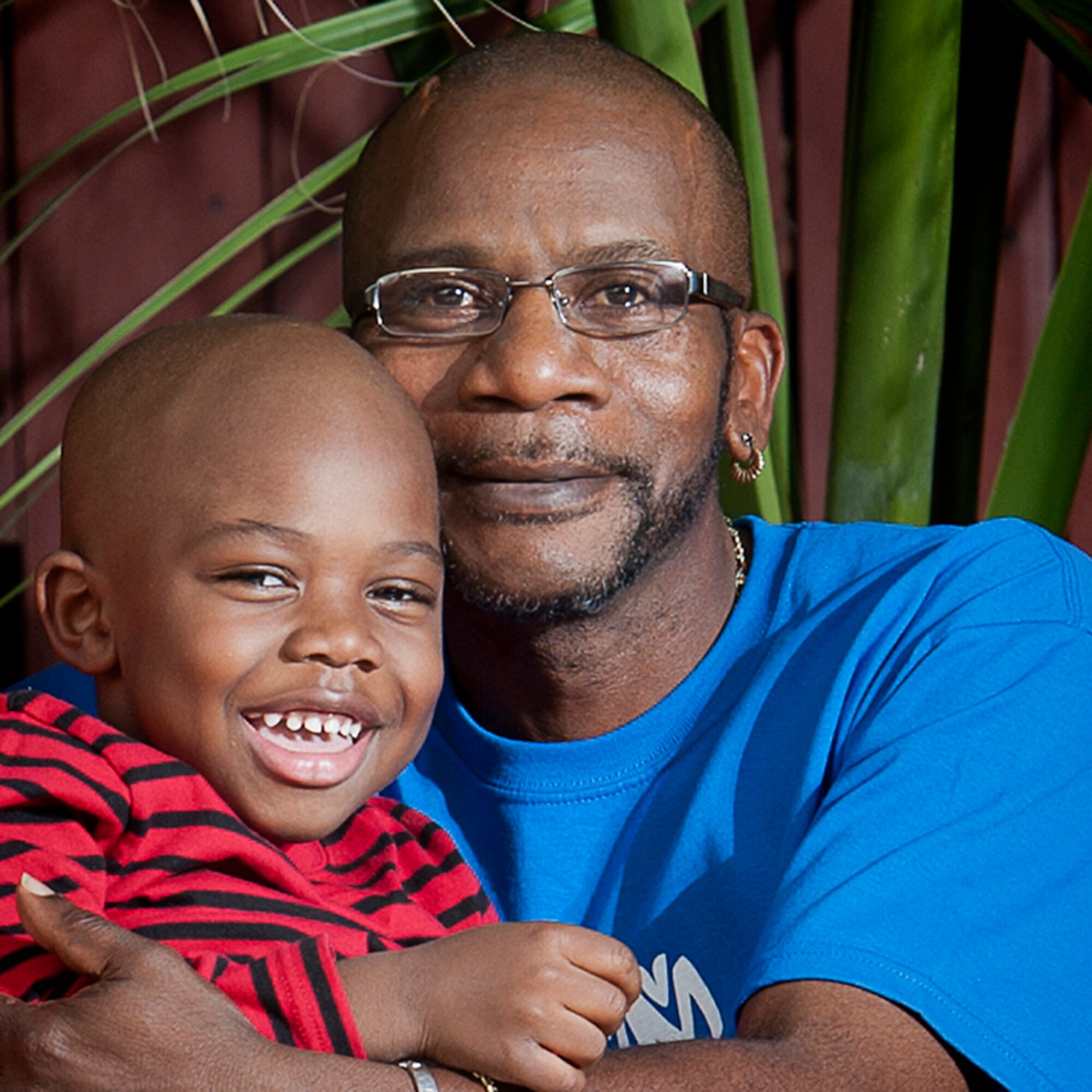CHILD ORPHANED BY DRUNK DRIVER NOW LOSES GRANDPA: Sharing a lighter moment, Nathaniel and Ronald were very close. After losing both his parents and his grandpa, Nathaniel is now being raised by his grandma, Carol Lee, with a strong family support system.
(Photos by Tech. Sgt. Samuel Bendet)