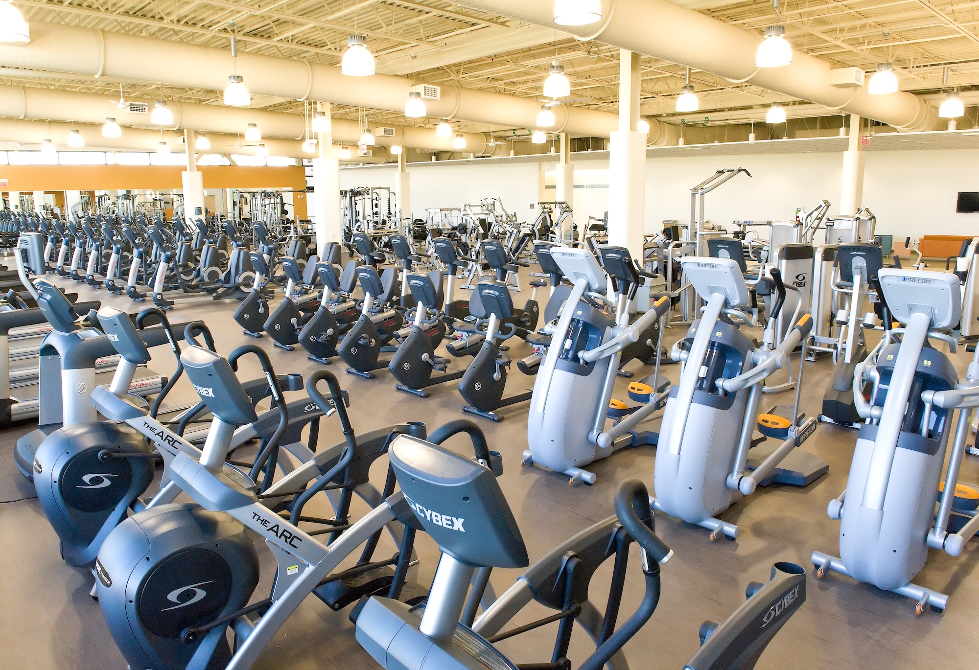 Equipment sits in the new fitness center Dec. 8, 2011, Dover Air Force Base, Del. The $11 million fitness center's grand opening is scheduled for Dec. 16, 2011. (U.S. Air Force photo by Roland Balik)