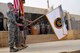 Honor Guard members including an Airman, Sailor, Marine, and Soldier post the colors during a flag casing ceremony that marked the end of Operation New Dawn, at the former Sather Air Base, in Baghdad, Iraq, on Dec. 15, 2011. Since 2003, more than 1 million Airmen, Soldiers, Sailors and Marines have served in Iraq. (U.S. Air Force photo/Master Sgt. Cecilio Ricardo)