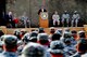 Secretary of Defense, Leon Panetta, talks to U.S. service members during a flag casing ceremony that marked the end of Operation New Dawn, at the former Sather Air Base, in Baghdad, Iraq, on Dec. 15, 2011. Since 2003, more than 1 million Airmen, Soldiers, Sailors and Marines have served in Iraq. (U.S. Air Force photo/Master Sgt. Cecilio Ricardo)