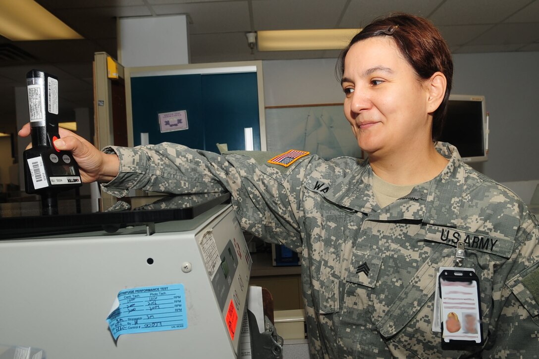 Sgt. Jacquelyn Waddell, McDonald Army Health Center biomedical technician, is NCO of the Year for Fort Eustis. (U.S. Air Force photo by Staff Sgt. Ashley Hawkins/Released)