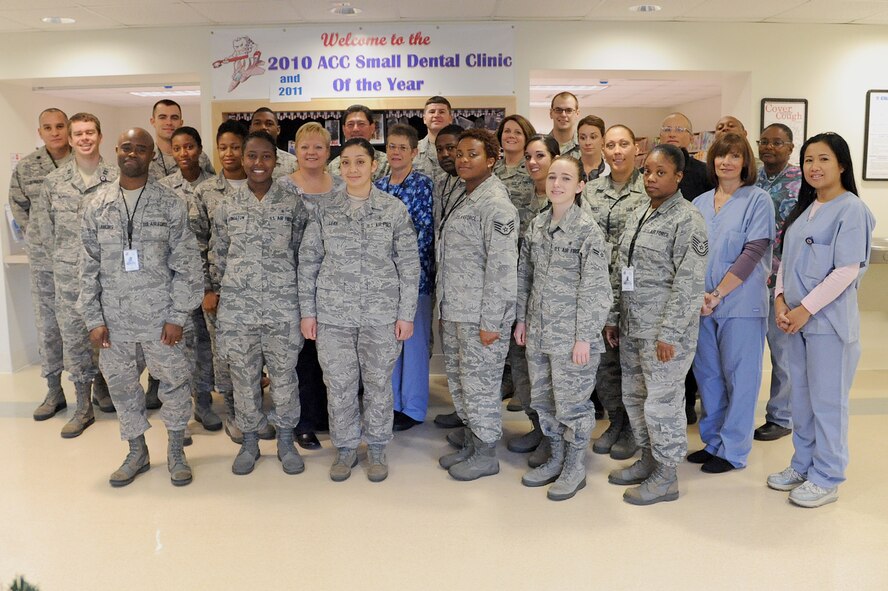The 4th Aerospace Medicine Squadron dental flight was named Air Combat Command Small Dental Clinic of the Year award for the second time in a row. The flight keeps the 4th Fighter Wing Airmen armed with dental readiness. (U.S. Air Force photo by Senior Airman Whitney Stanfield)