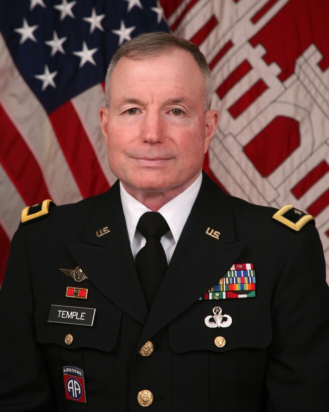 Major General Merdith W. B. (Bo) Temple assumed duties as the Acting Chief of Engineers and Acting Commanding General on 17 June 2011.  As such, he is in command of the U.S. Army Corps of Engineers, which has over 36,000 employees, and manages an over $40 billion annual program. He also remains as the Deputy Commanding General and Deputy Chief of Engineers.