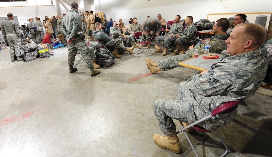 Approximately 130 reservists from the 442nd Fighter Wing deployed to Afghanistan, Dec. 28, 2011 in support of Operation Enduring Freedom. The 442nd Fighter Wing is an A-10 Thunderbolt II Air Force Reserve unit at Whiteman Air Force Base, Mo. The deployed reservists are scheduled to return in spring 2012. (U.S. Air Force photo/Senior Airman Nick Wilson)