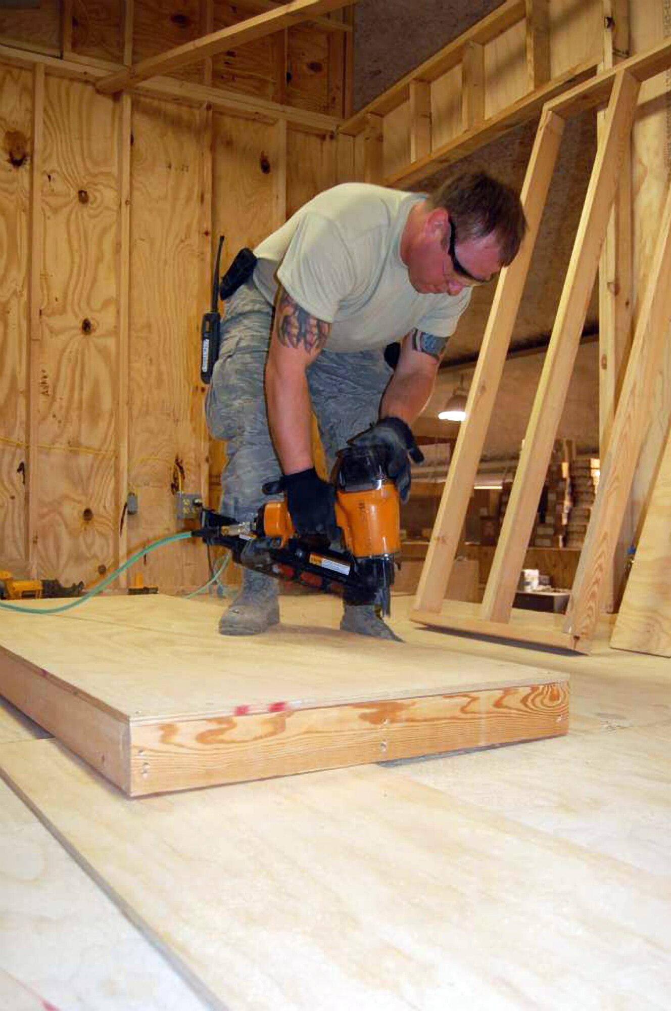 Kentucky Airmen executed more than 2,000 construction and maintenance work orders during their tour in Afghanistan, including a project to build housing for more than 500 personnel, a new facility for security forces and a 1,500-foot road. (Courtesy photo)
