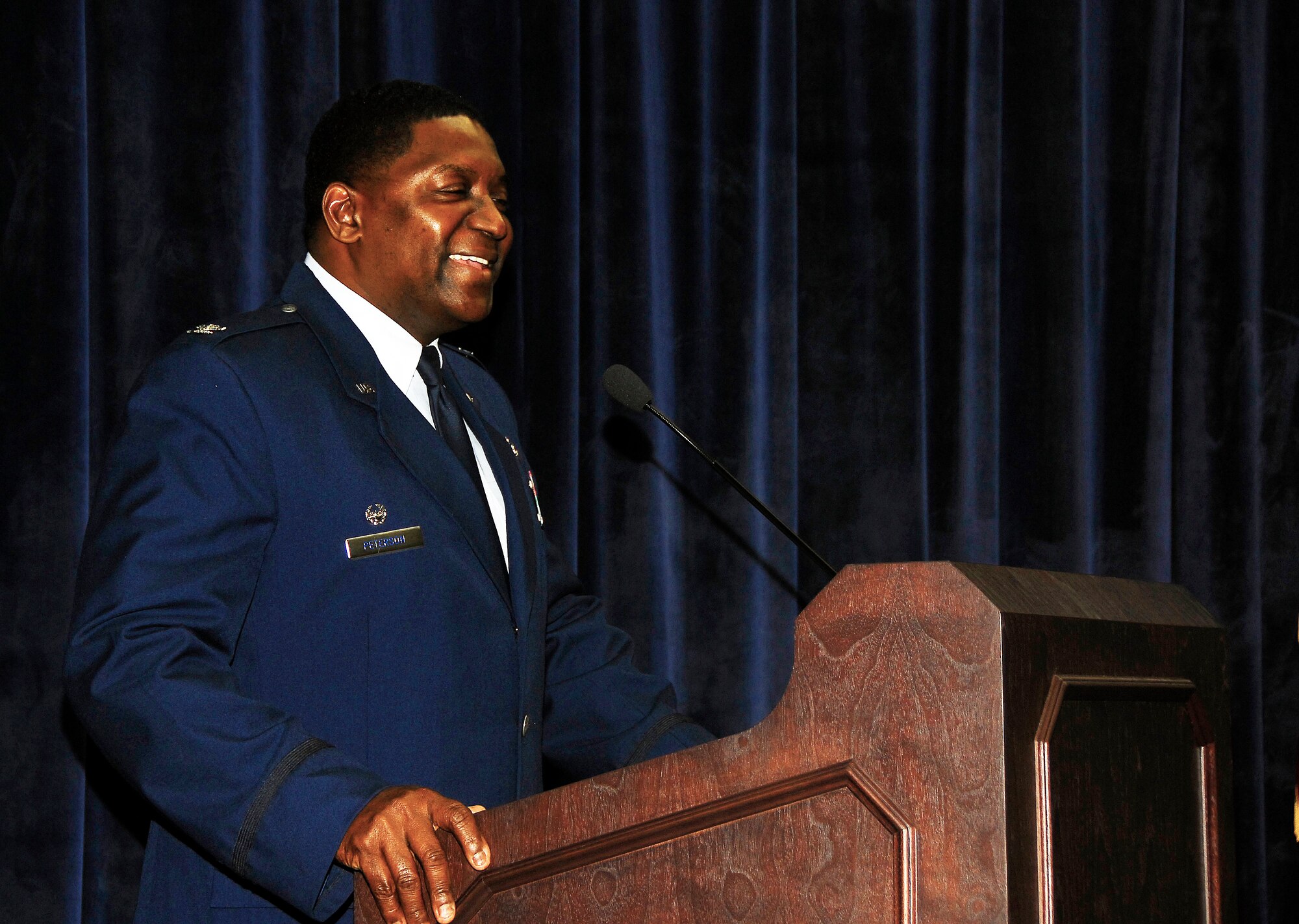 Colonel Pete Peterson, new commander of the 908th Mission Support Group, is setting the bar high for his Reservists.