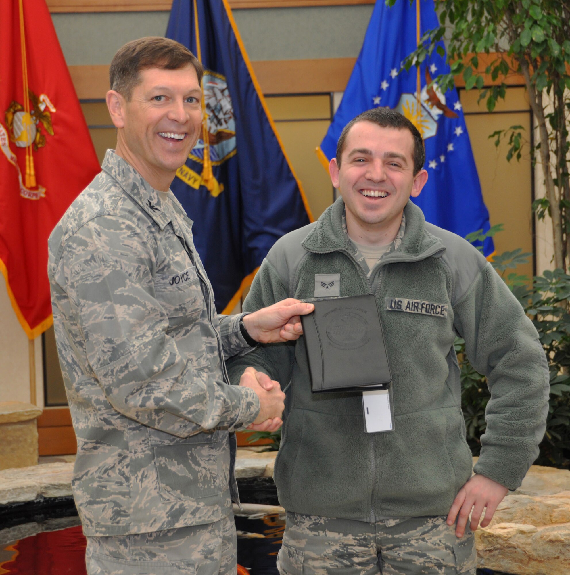 Senior Amn. Gregory S. Cody, 349th Military Affairs Squadron was selected as Airman of the Month for the Air Force Mortuary Affairs Operations Center, Dover Air Force Base, Del. (U.S. Air Force photo/Ms. Christin Michaud)