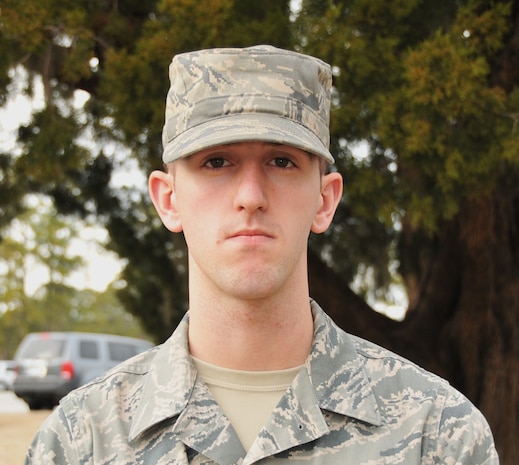 Airman 1st Class Tyler Wehrung, a Radio Frequency Transmission Systems technician from the 628th Communications Squadron