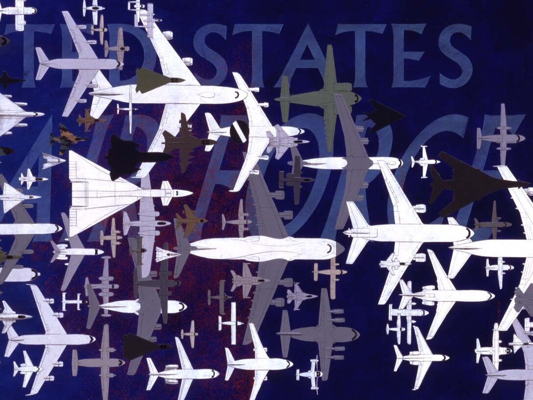 A section of Wings Through Time by Robert Emerson Bell