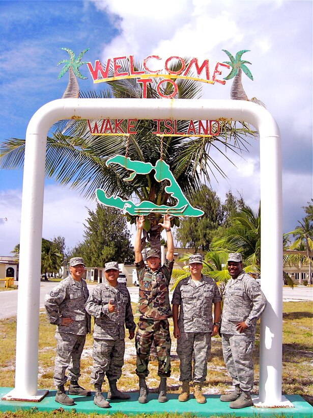 The USAF Band of the Pacific- Hawaii's Small Kine performed on historic Wake Island during a HQ PACAF Staff Assistance Visit.