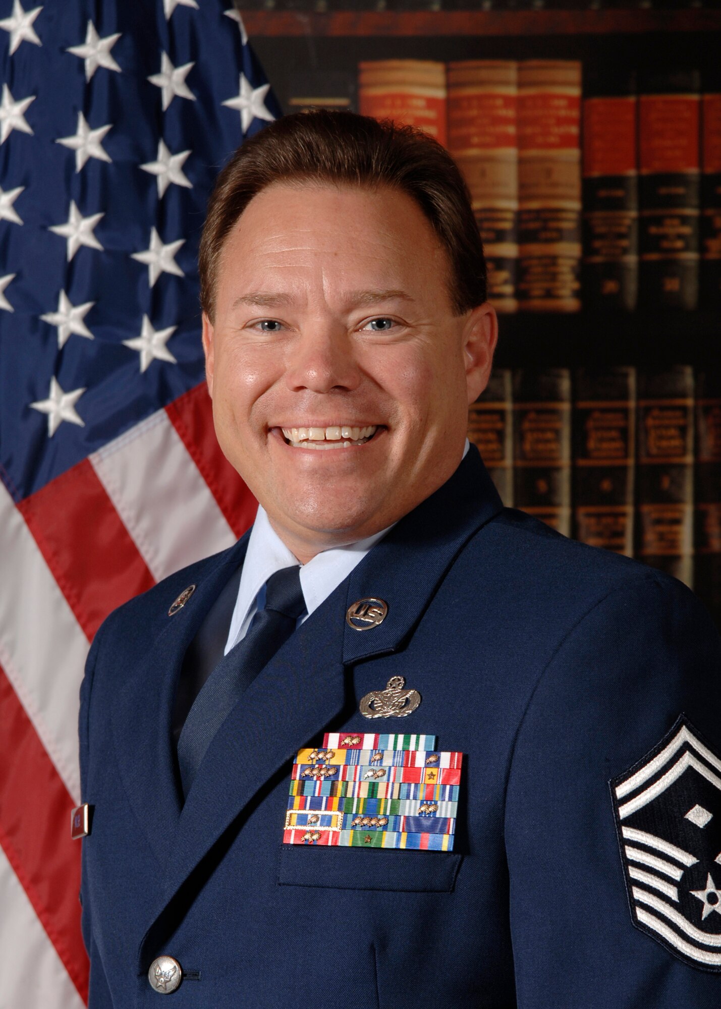 Senior Master Sgt. Michael Wilsey, 22nd Maintenance Operations Squadron first sergeant, won McConnell’s 2010 First Sergeant of the Year, Jan. 28, 2011, McConnell Air Force Base, Kan. Airmen and civilians honored during the annual awards ceremony are key players recognized for  meeting numerous mission challenges for 2010. The winners will compete at the Air Mobility Command level and possibly at the Air Force Level, for being one of the United States Air Force’s 12 Outstanding Airmen. (U.S. Air Force photo/Airman 1st Class Andrea Salazar)