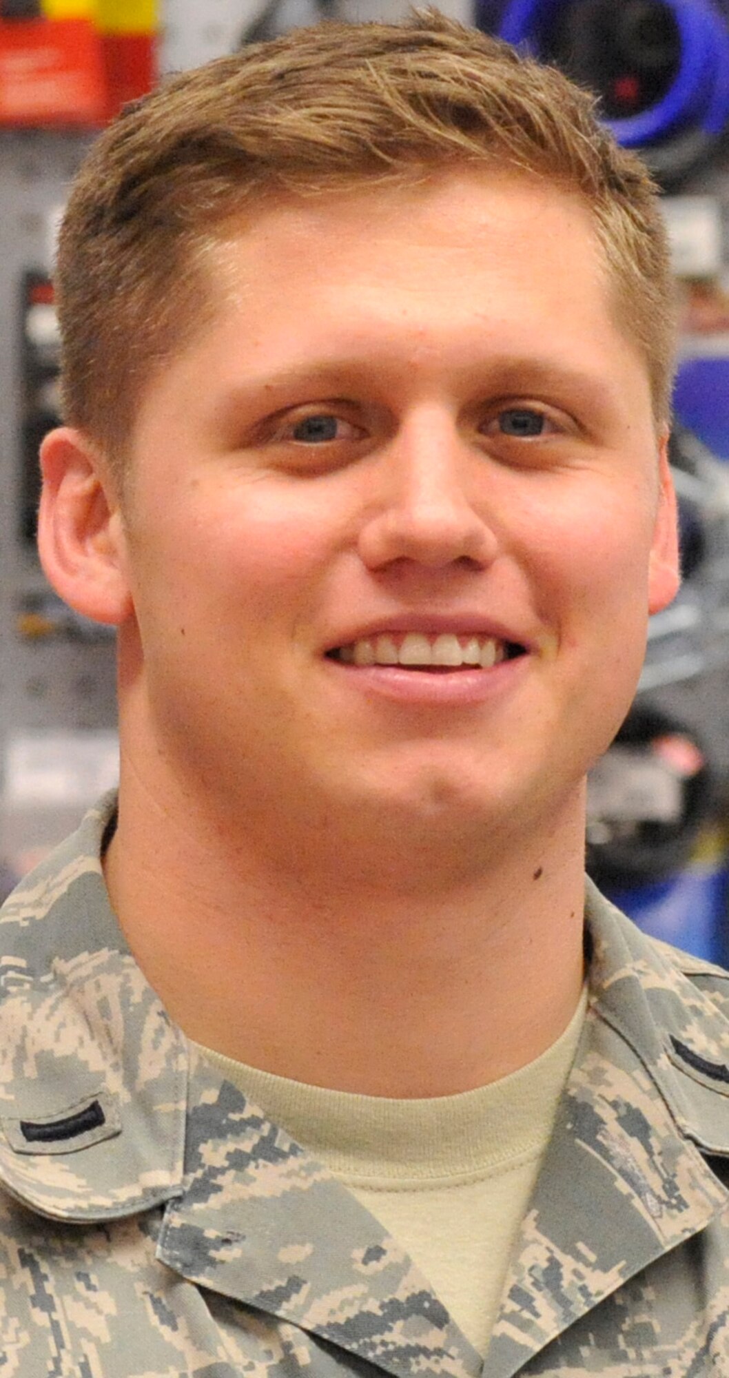 "A care package I received with tons of beef jerky, fruit drinks, and  wasabi-and-soy-sauce almonds  from my wife when I was in college." -- 1st Lt. Todd Newell, 436th Comptroller Squadron financial services officer.