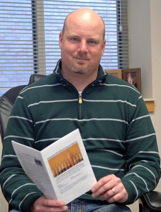 Chad Canaan, 28th Force Support Squadron Airman and Family Readiness Center school liaison officer, is available to answer questions and help resolve concerns about military children for both Air Force parents and school employees at Ellsworth Air Force Base, S.D.  Mr. Canaan’s office is fully stocked with a wide variety of resources for parents and educators.  (U.S. Air Force photo/Airman 1st Class Alessandra N. Hurley)