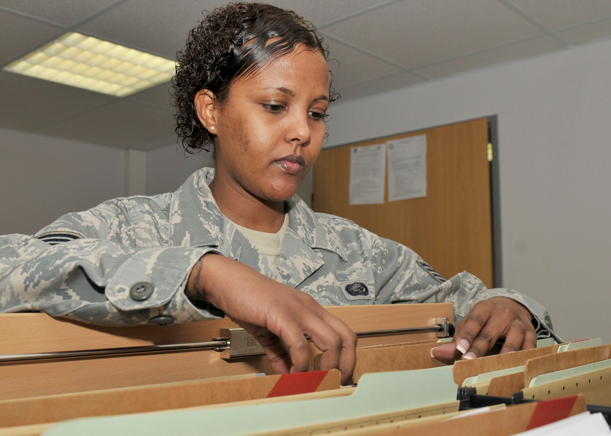 SPANGDAHLEM AIR BASE, Germany – Staff Sgt. Nadia N. Warsame, 52nd Force Support Squadron, is the Super Saber Performer for the week of Feb. 4-10. (U.S. Air Force photo/Airman 1st Class Brittney Frees)