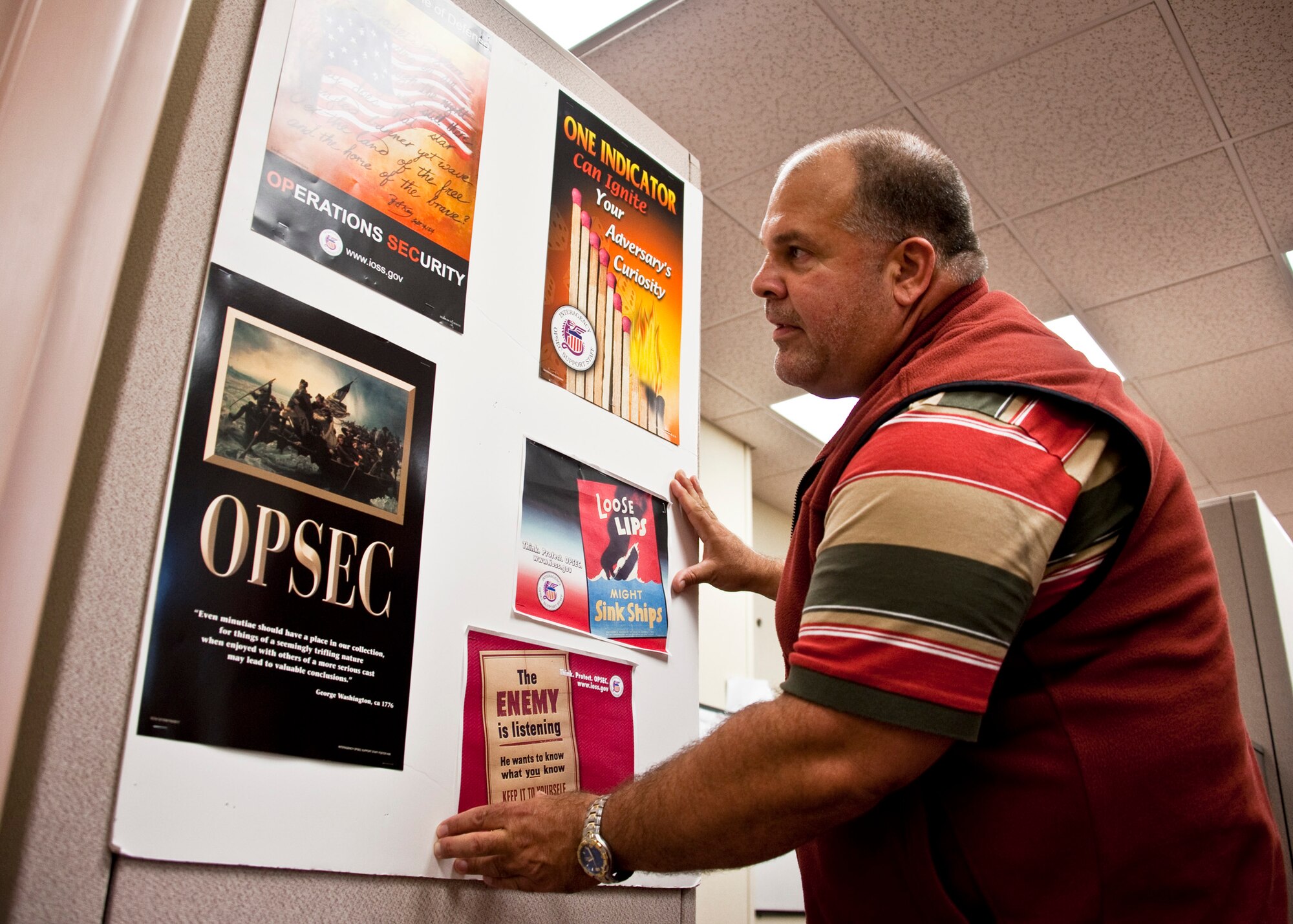 Congratulations to Ralph Milone, 96th Air Base Wing Information Protection, on being selected as the Air Force OPSEC officer of the year.  Mr. Milone will now represent the Air Force at the National OPSEC Individual Achievement Award competition.  (U.S. Air Force photo/Samuel King Jr.)
