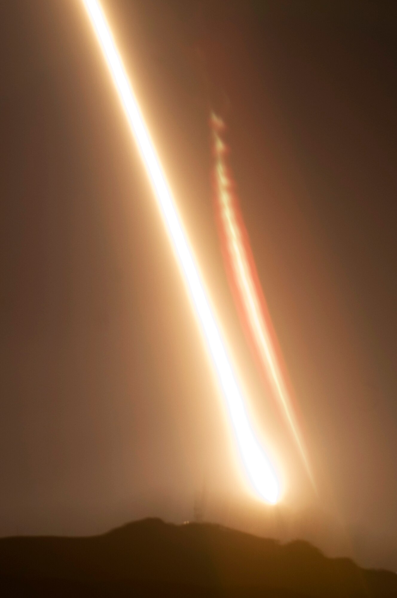 VANDENBERG AIR FORCE BASE, Calif.  -- A Minotaur I rocket was launched from Space Launch Complex-8 here at 4:26 a.m. (PST) Feb. 6. The rocket carried a national security payload for the National Reconnaissance Office. (U.S. Air Force photo/Airman 1st Class Lael Huss)
