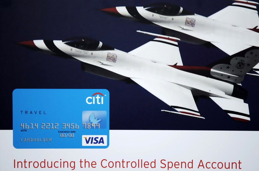 MINOT AIR FORCE BASE, N.D. -- The Air Force is currently implementing a new travel card program designed to provide travelers with increased flexibility in order to meet their traveling needs. The new Citi Controlled Spend Account program’s mission-driven initiatives aims at simplifying and streamlining the whole travel process, as well as allowing travelers to perform their mission with confidence while making travel related purchases with ease. (U.S. Air Force illustration/Airman 1st Class Jose L. Hernandez)
