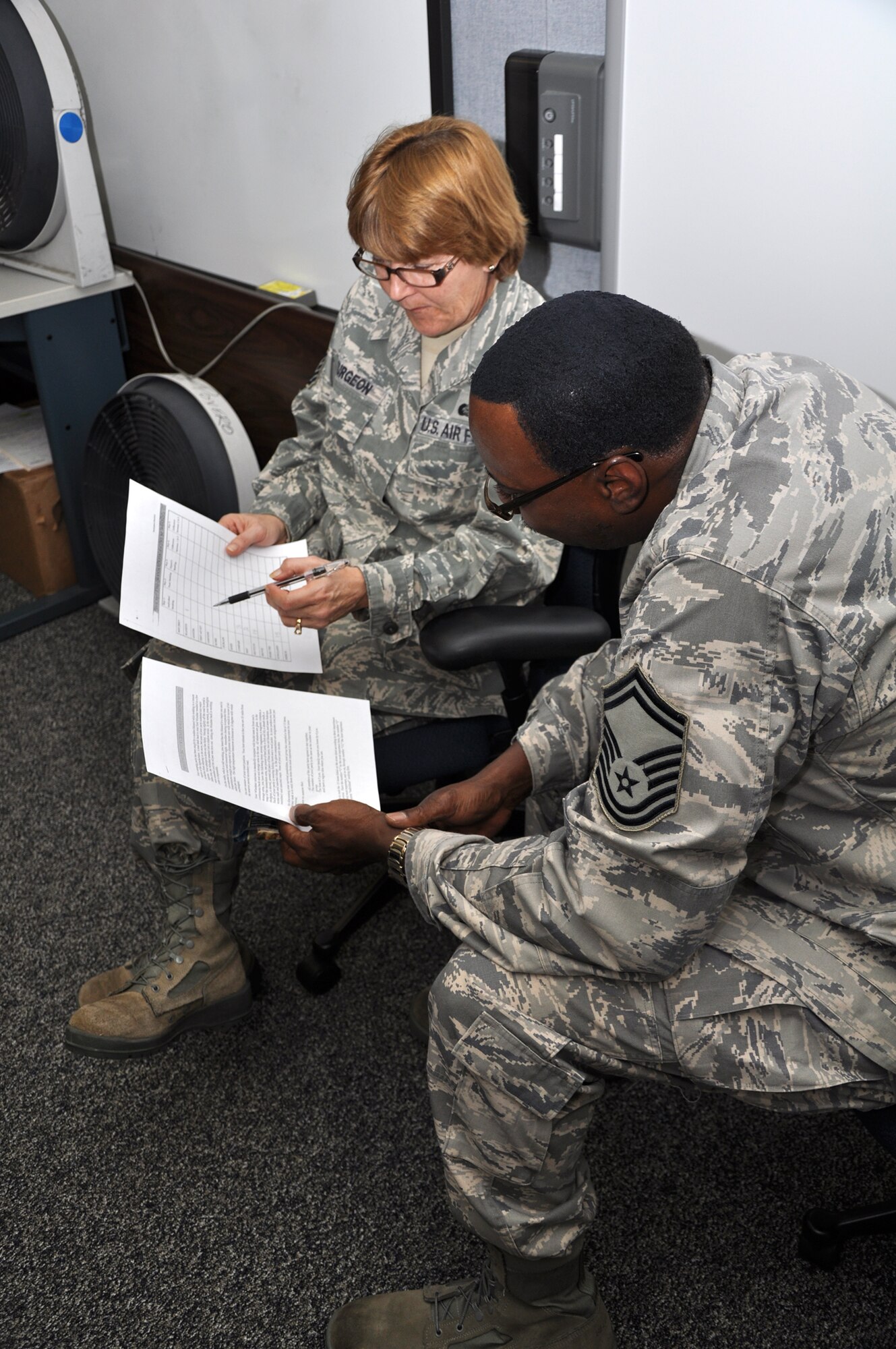Members from the 315th Airlift Wing, Joint Base Charleston, S.C., take time to focus on resiliency during several group training exercises on Winter Wingman Day Feb. 5-6, 2011. Wingman Day, an annual event, allows Airmen to take a break from their Reserve duties and come together to focus on various key topics that impact their personal and professional lives.  Last year's focus was on suicide prevention and motor vehicle accident prevention. (U.S. Air Force photo/Staff Sgt. Shane Ellis)