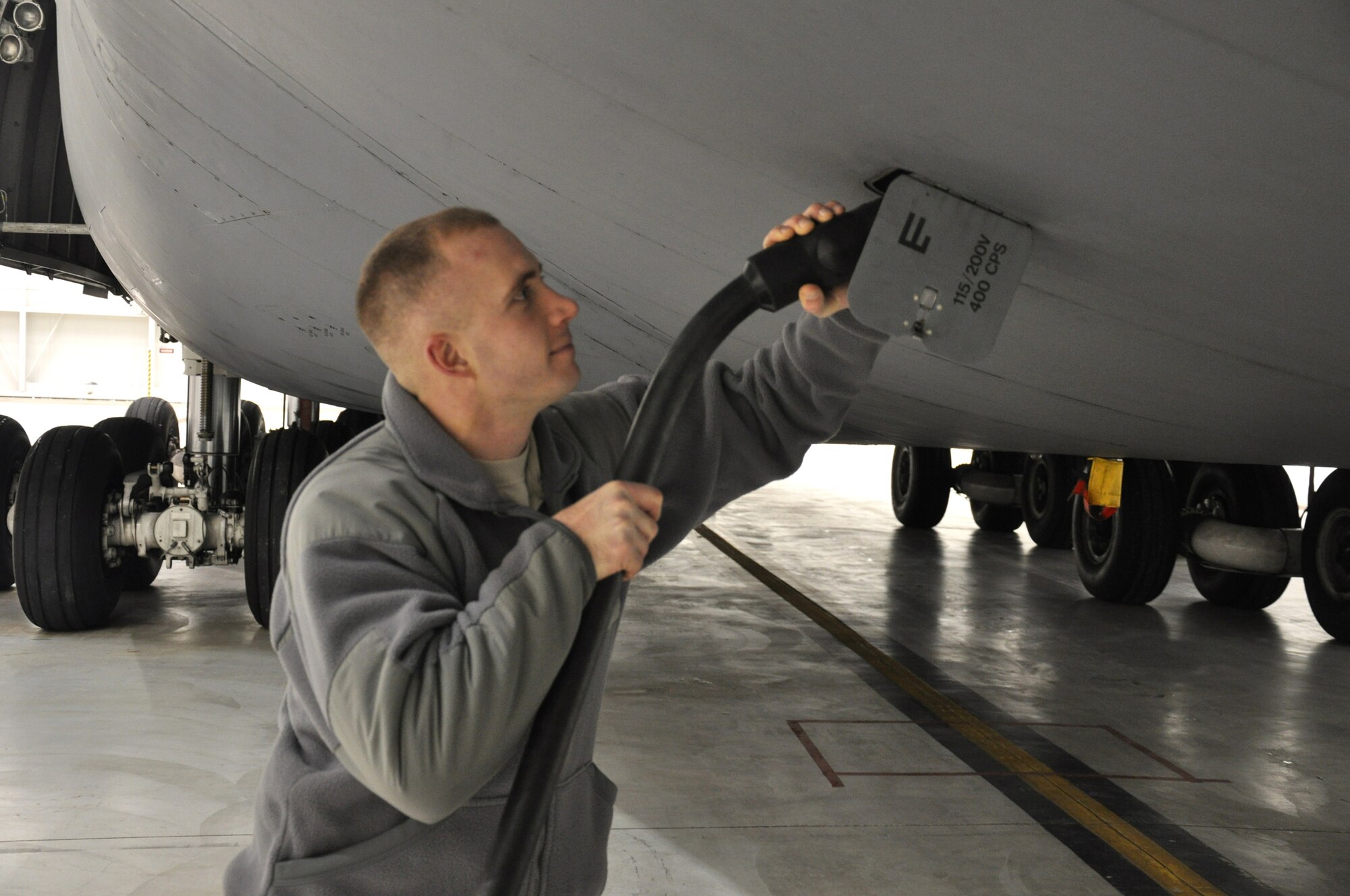 WRIGHT-PATTERSON AIR FORCE BASE, Ohio - 445th Airlift Wing Spotlight Performer for February 2011: Tech. Sgt. Chris Fallon, 445th Aircraft Maintenance Squadron dedicated crew chief.