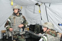 Security Forces was recognized with an outstanding team award from the AMC Inspector General during the wing's Operational Readiness Inspection outbrief held on Thurs. Feb 10. (USAF photo by Tech. Sgt. Scotty Sweatt, 916ARW/PA)