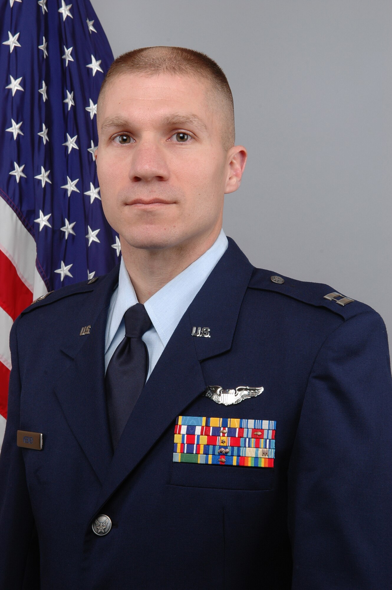GRISSOM AIR RESERVE BASE, Ind. -- Capt. Daniel Keeney, 434th Operations Support Squadron assistant director of training, was recognized as the 434th Air Refueling Wing Officer of the Year for 2010. (U.S. Air Force photo/Tech. Sgt. Mark Orders-Woempner)