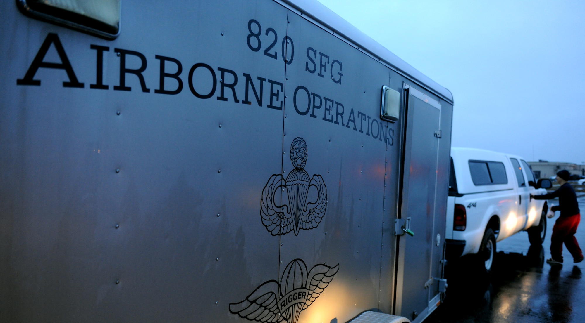 MOODY AIR FORCE BASE, Ga. -- Members from the 823rd Base Defense Squadron travel to Fort Bragg, N.C., to conduct a joint forces exercise Feb. 10. The 823rd BDS will work coherently with a U.S. Army unit to seize an airfield during the exercise.  (U.S. Air Force photo/Airman 1st Class Benjamin Wiseman)(RELEASED)