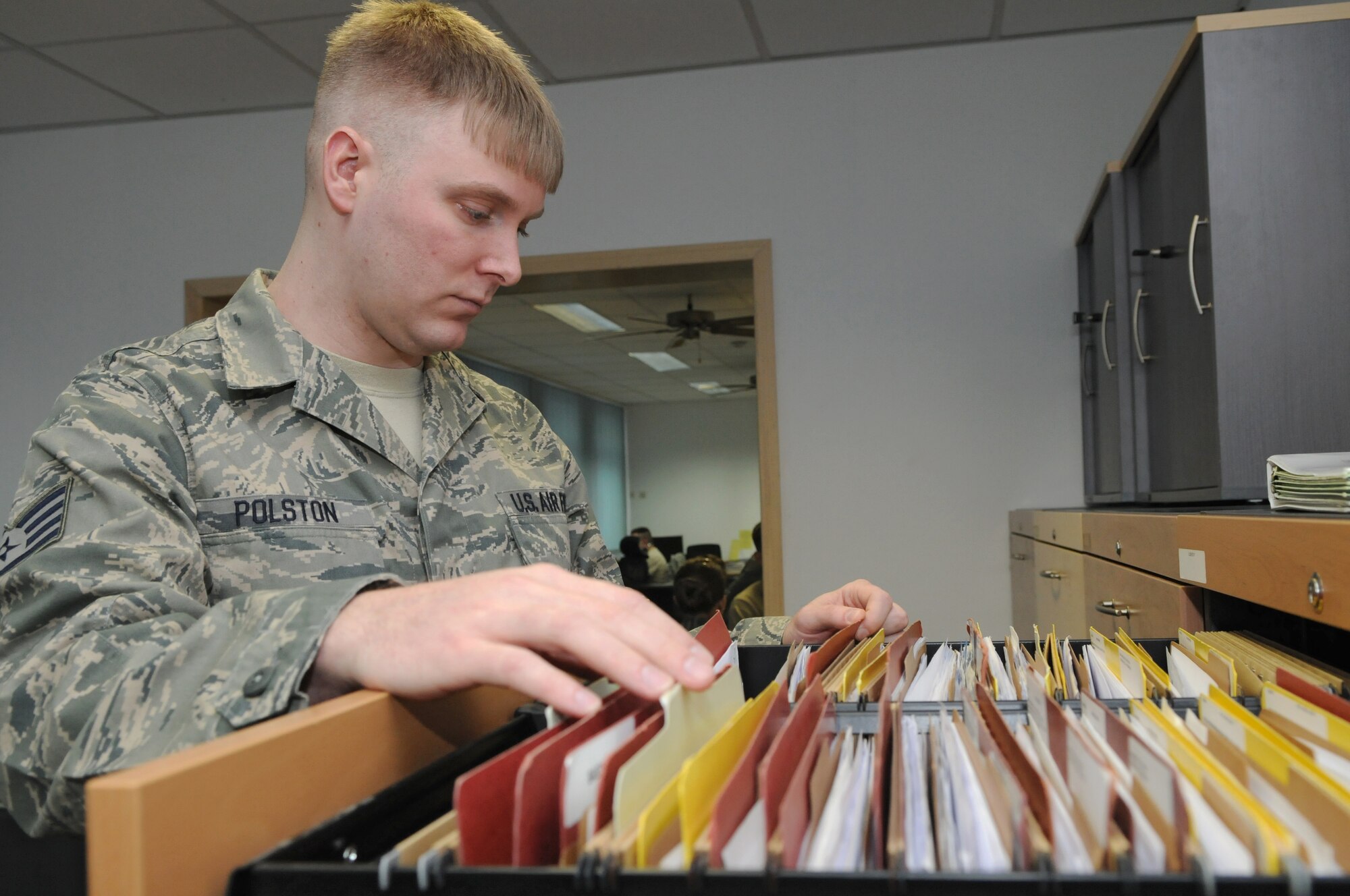 SPANGDAHLEM AIR BASE, Germany – Staff Sgt. Todd Polston, 52nd Maintenance Operations Squadron wing time compliance technical order monitor, is the Super Saber Performer for the week of Feb. 11-17. (U.S. Air Force photo/Airman 1st Class Matthew Fredericks)