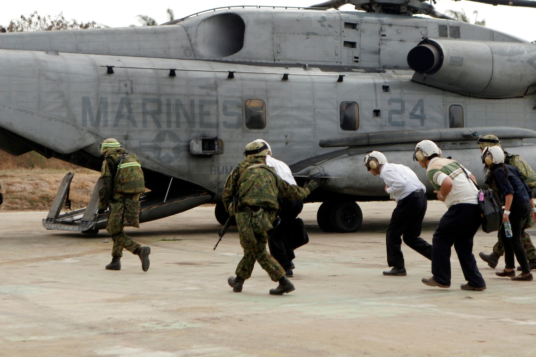 A MH-60S from Helicopter Sea Combat Squadron 3 was one of the helicopters on display for the crowd during the Centennial of Naval Aviation Feb. 12.