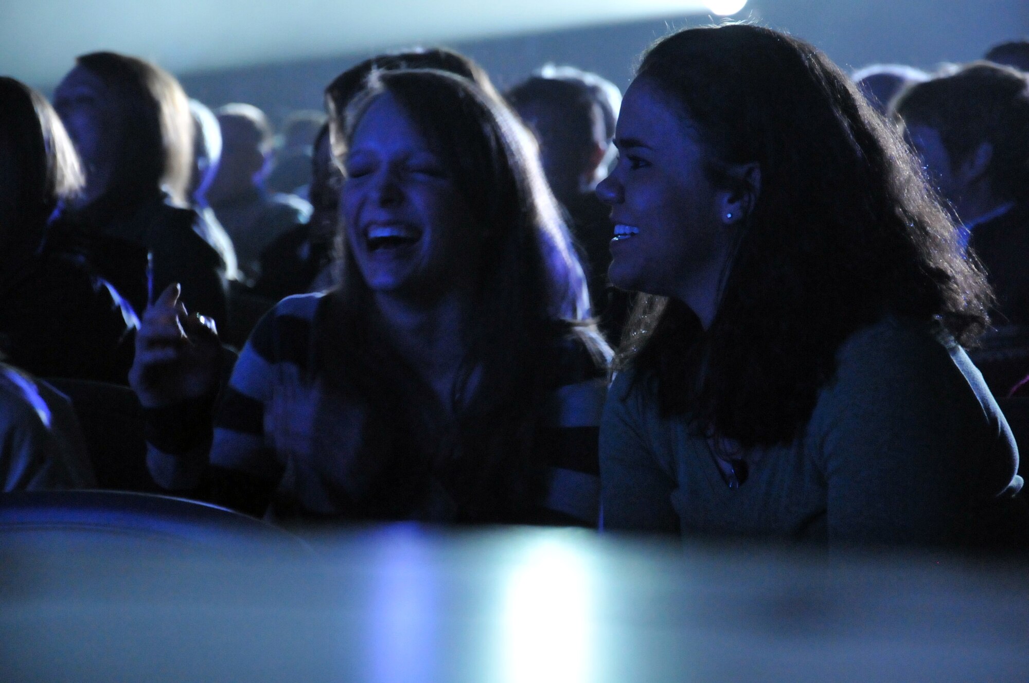 Tops In Blue rocked the house in Hangar 9 at McChord Field, here Feb. 12.  The hangar was packed with an audience eager to enjoy the variety show by the Air Force's premiere entertainment showcase.  