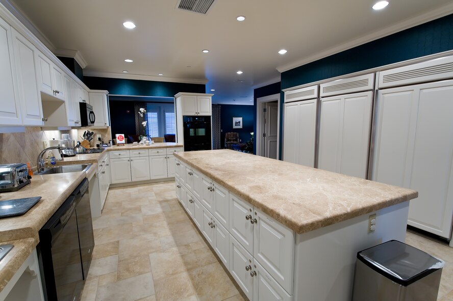 Kitchen area in the Fisher House for Families of the Fallen, Dover Air Force Base, Del., Dec. 8, 2010.  (U.S. Air Force photo/Roland Balik)