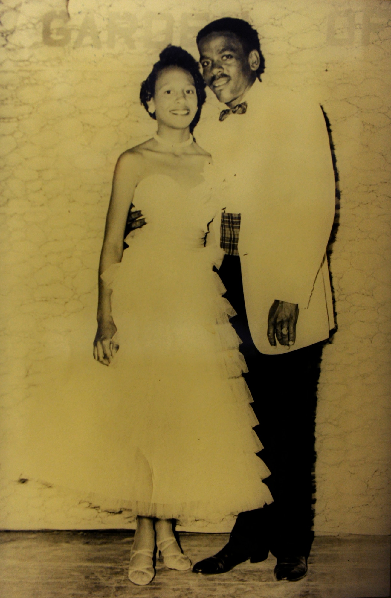 THOMASVILLE, Ga.-- A high school prom photo of retired Chief Master Sgt. James “Jack” Hadley and his wife, Christine, is displayed inside the Jack Hadley Black History Museum. The couple met while attending Douglass High School and have now been married for 53 years.  ((Courtesy photo/RELEASED)