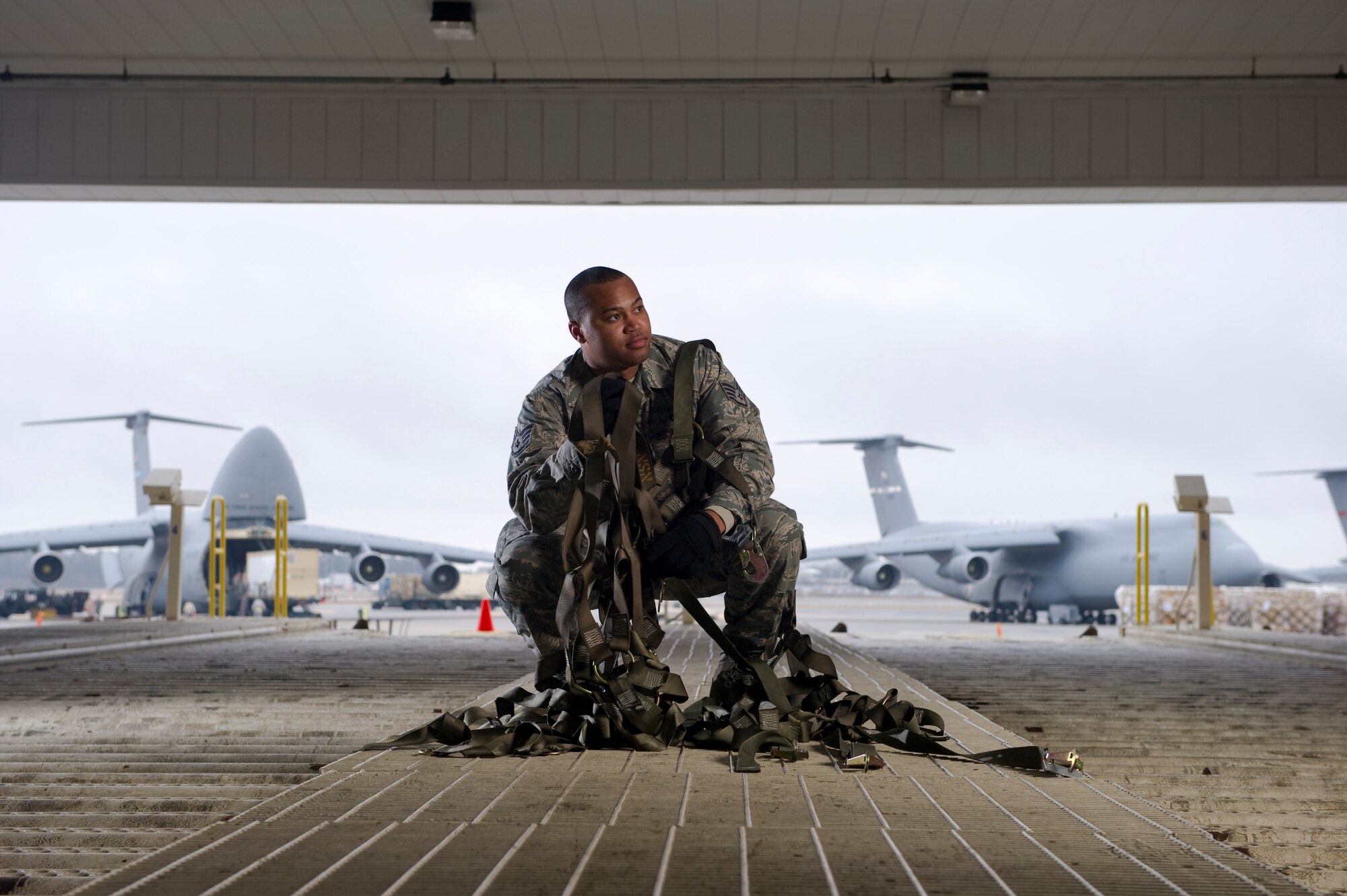 Staff Sgt. Rashard Coaxum represented the 81st Aerial Port Squadron in Stacy Pearsall’s portrait project. (Courtesy Photo by Stacy Pearsall)