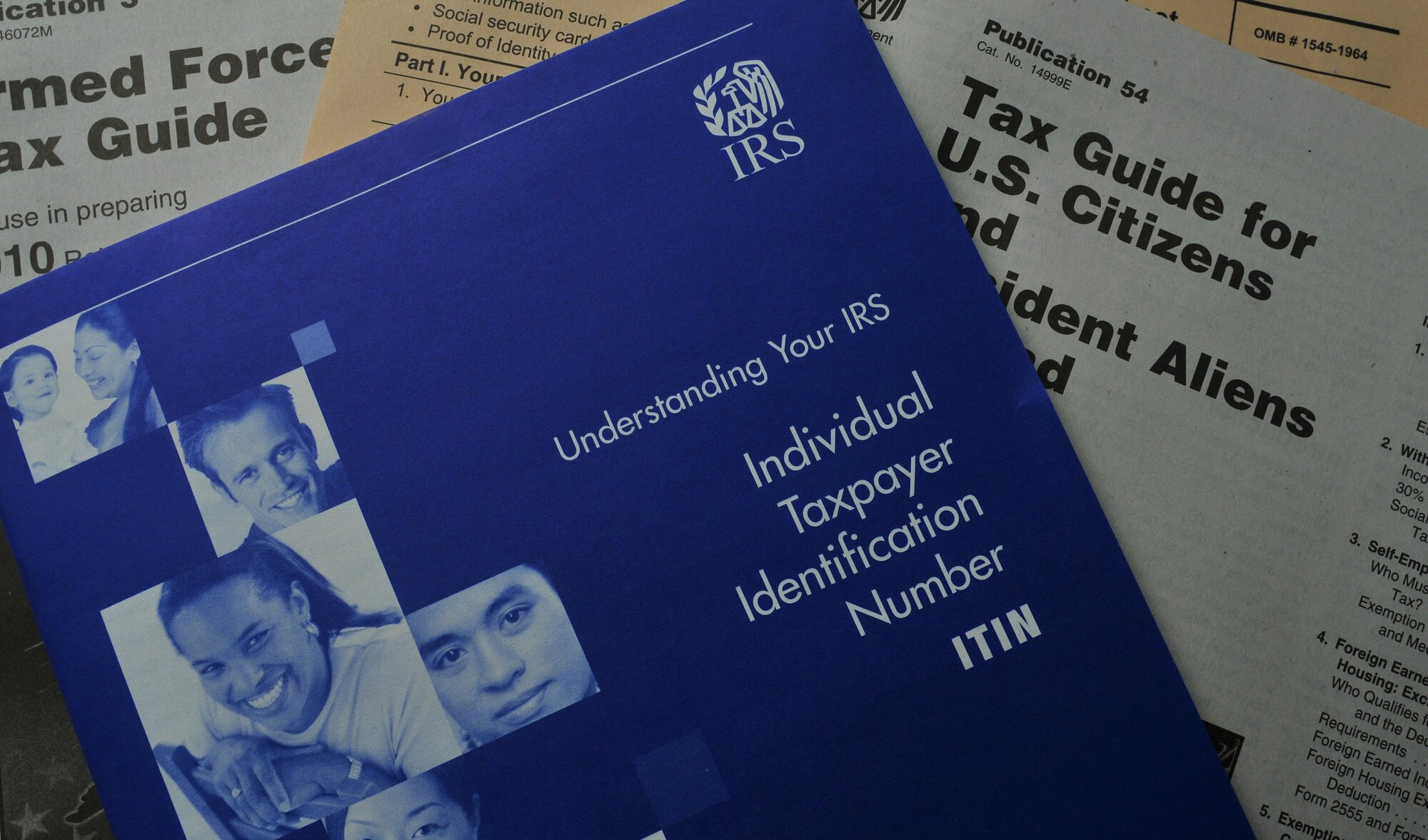 Tax preparation manuals used at the Volunteer Income Tax Assistance office at Incirlik Air Base, Turkey. The grand opening of the tax center was Feb. 8, 2011. (U.S. Air Force photo by Staff Sgt. Alexandre Montes/Released)
