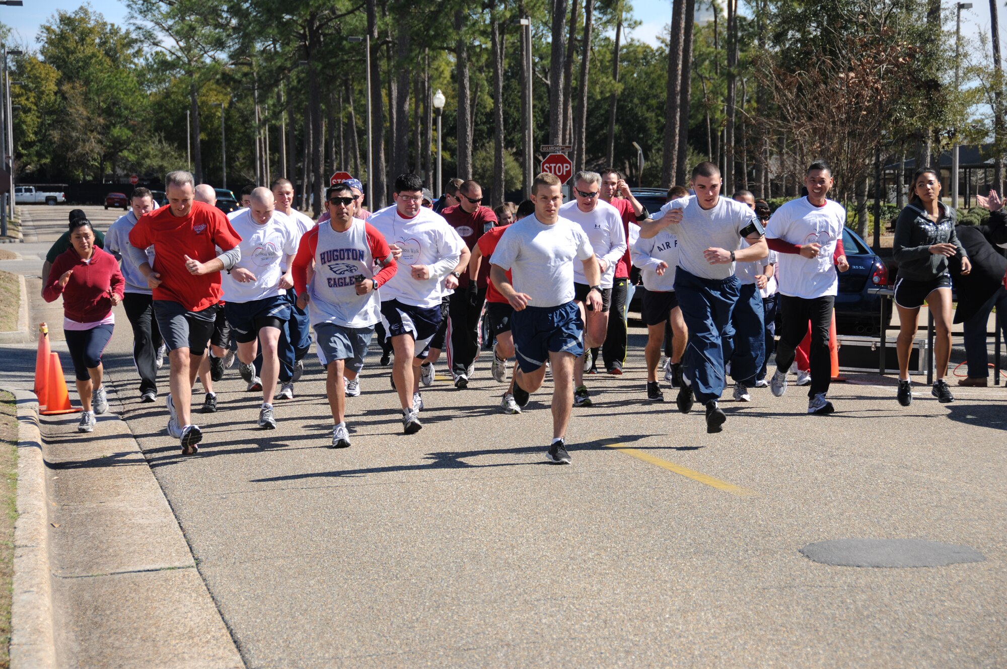 Team Keesler turned out for Friday’s Healthy Heart 5-kilometer run/walk.  (U.S. Air Force photo by Kemberly Groue)
