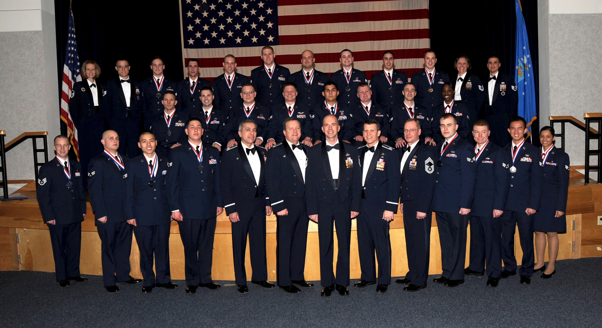 Congratulations to the following Airmen who graduated here, Feb. 10, 2011, from the Chief Master Sgt. Thomas N. Barnes Airmen Leadership School. (U.S. Air Force photo/Staff Sgt. Dallas Edwards)
