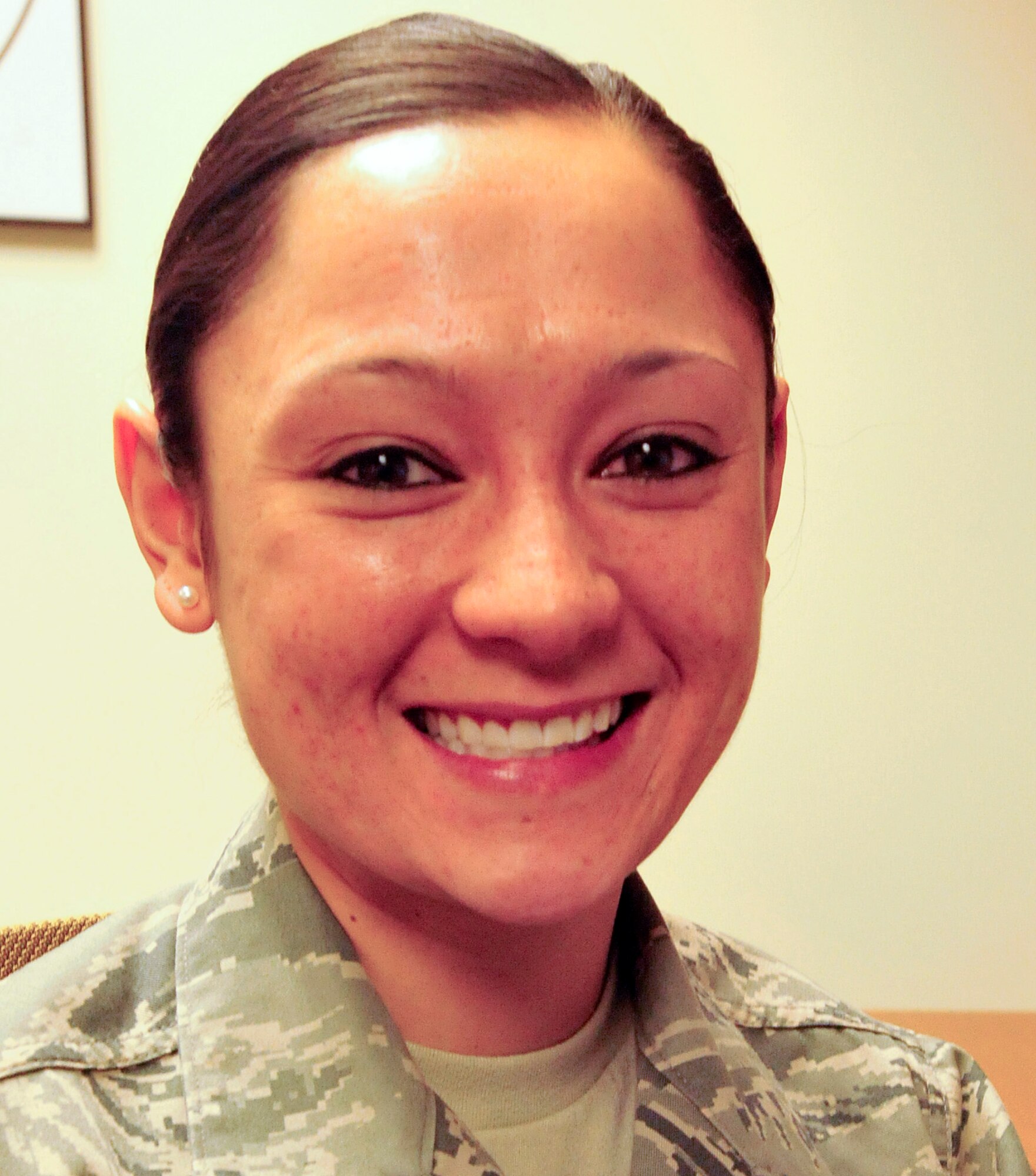 “My ‘guns’ aren’t really big yet, so I’ve been doing the shoulder press and push-ups to boost my PT score.” 
– Tech.  Sgt. Jessica Smith, 436th Force Support Squadron First Term Airman Center noncommissioned officer in charge
